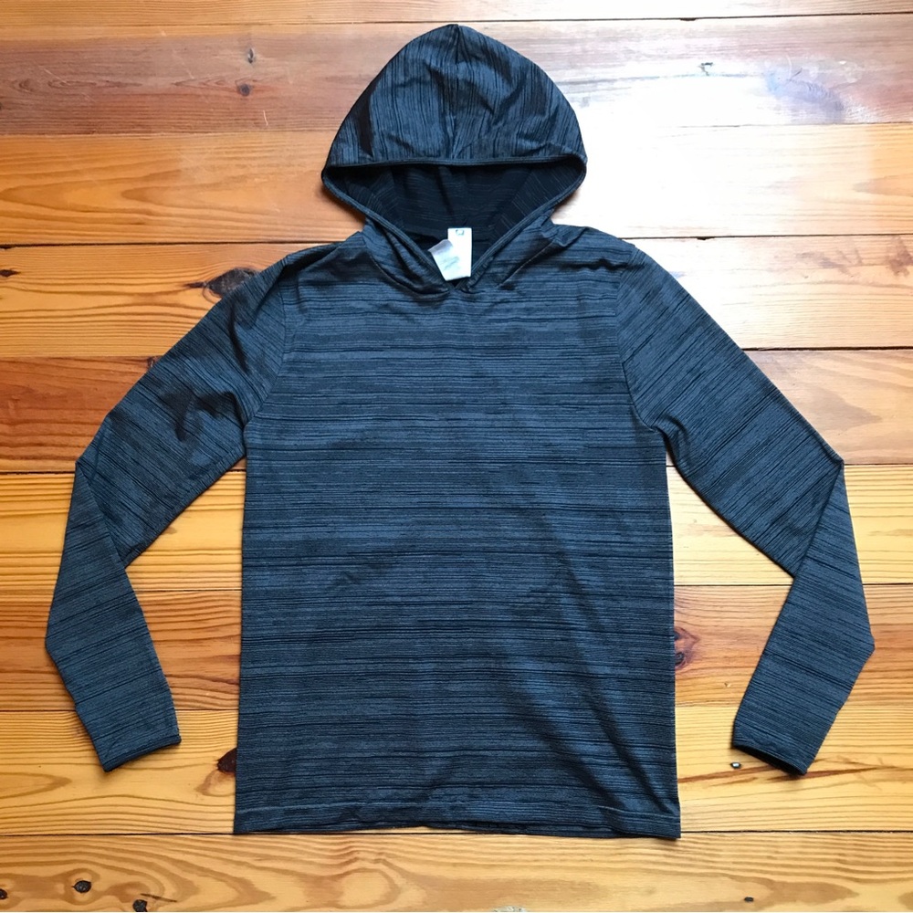 Fabletics Dark Heather Gray Atheltic Hoodie, NWOT, XL